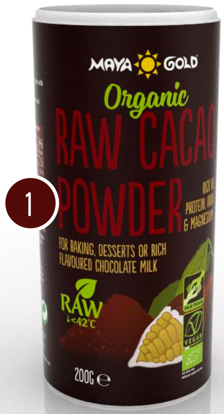 doves farm Organic Raw Cocoa Powder 10-12% Alkalized